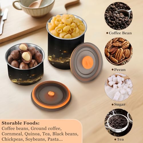 Envase Hermético de Acero Inoxidable para Café 900 ml miniatura 5