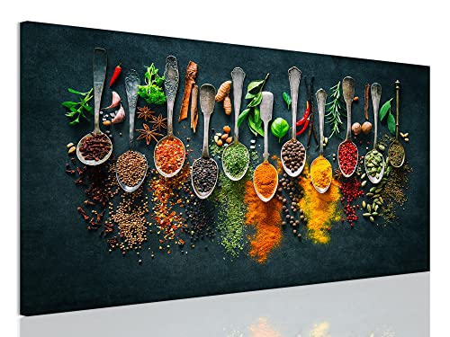 DECLINA, Tableau pour cuisine, tableau décoratif en toile imprimé, tableau de fruits pour la décoration murale de cuisine, 70x40 cm