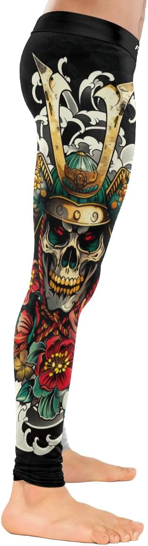 FORMONIES Samurai Men’s MMA Spats – Compression Grappling Pants for BJJ No-Gi Jiu Jitsu & Combat Training