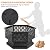 Yaheetech 26in Fire Pits for Outside Hex Shaped Fire Pit Wood Fire Pit Outdoor Fireplace for Bonfire Patio Picnic BBQ, with Spark Cover, Fire Poker