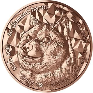 Dogecoin 1oz Copper Round - Real Copper - Much Wow, Such Coin, So Shiny