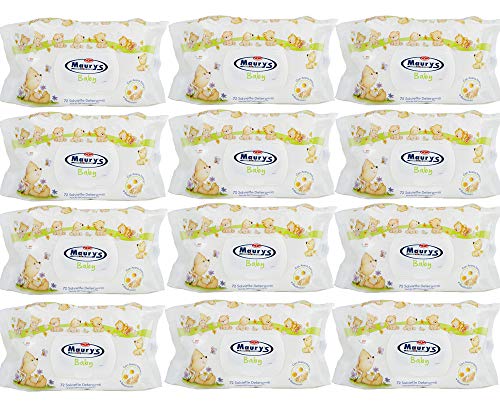 Maury's Salviette Detergenti Umidificate Per Bambini Baby Orsetti Dermatologicamente Testate Confezione Risparmio 864 pz