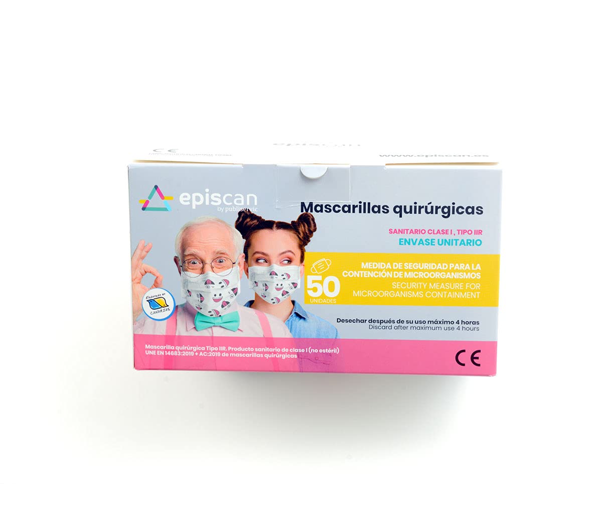 PACK SINGLE -50 UDS - DIBUJOS - QUIRÚRGICAS SANITARIO TIPO IIR (6)