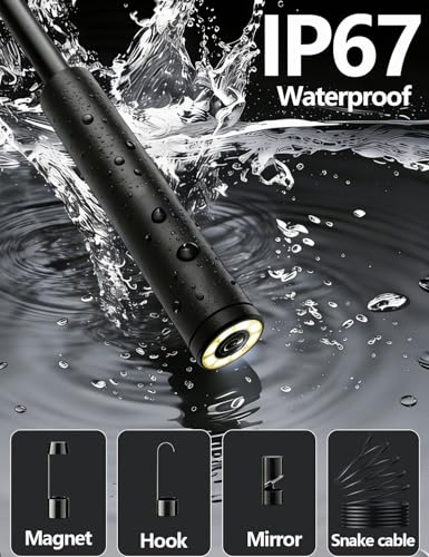 Caméra endoscope HD Type-C compatible iPhone et Samsung avec câble semi-rigide 5m IP67 - 4