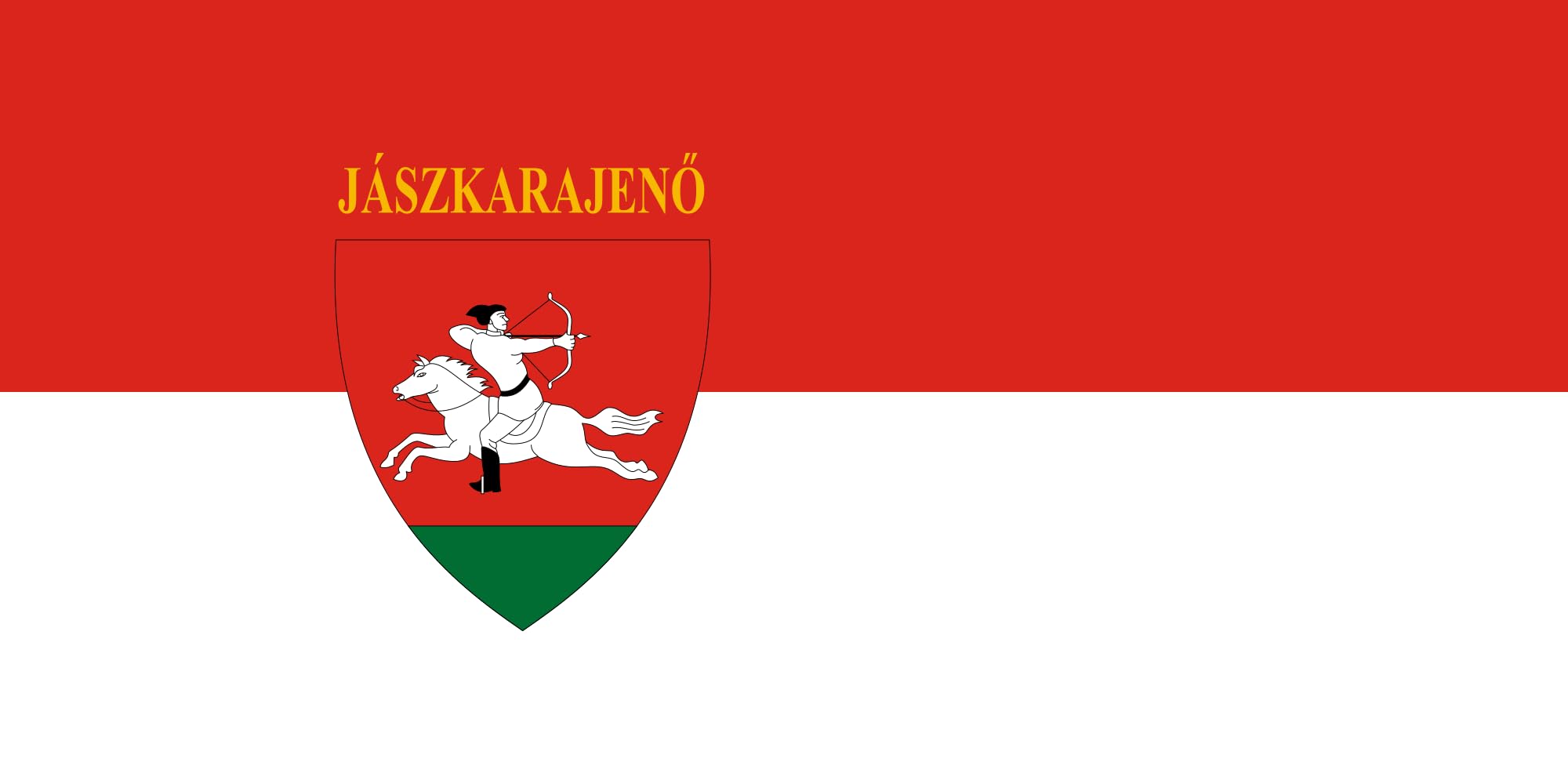 Bandiera Large Jászkarajenő | bandiera paesaggio |