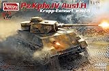 Amusing Hobby 1/35 Scale Panzer IV Ausf.H Krupp-Entwurf W1466 - Plastic Model Building Kit # 35A037