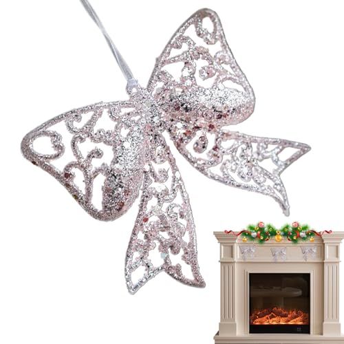 Decoraciones De Ángel - Colgantes De Navidad Brillantes Con Nudos | Decoración De Ángeles Para Árbol, Dormitorio, Jardín, Valla, Puerta De Entrada, Árbol Al Aire Libre | Ornamento Festivo Para Vacacio