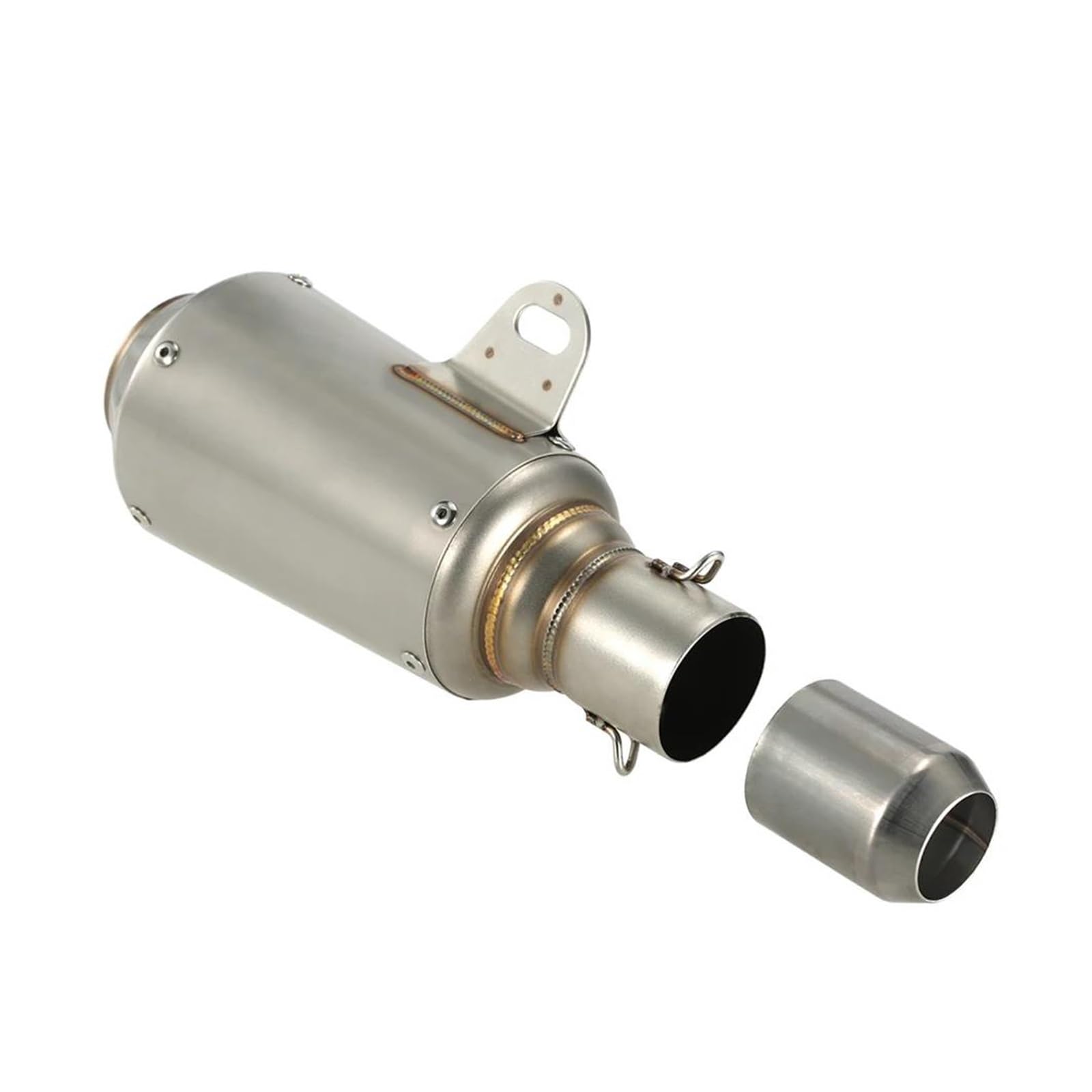 Silenziatore Per Tubo Di Scarico Moto In Acciaio Inossidabile Con Diametro Interno Ingresso Universale Da 51 Mm | Terminale Scarico Moto Scarico Moto Slip On