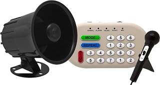 Vixen Horns VXS6200 Musical Car Horn: 46 Sounds (Sirens, Animals, Tunes), PA System, 12V Electronic Horn for Trucks & Cars