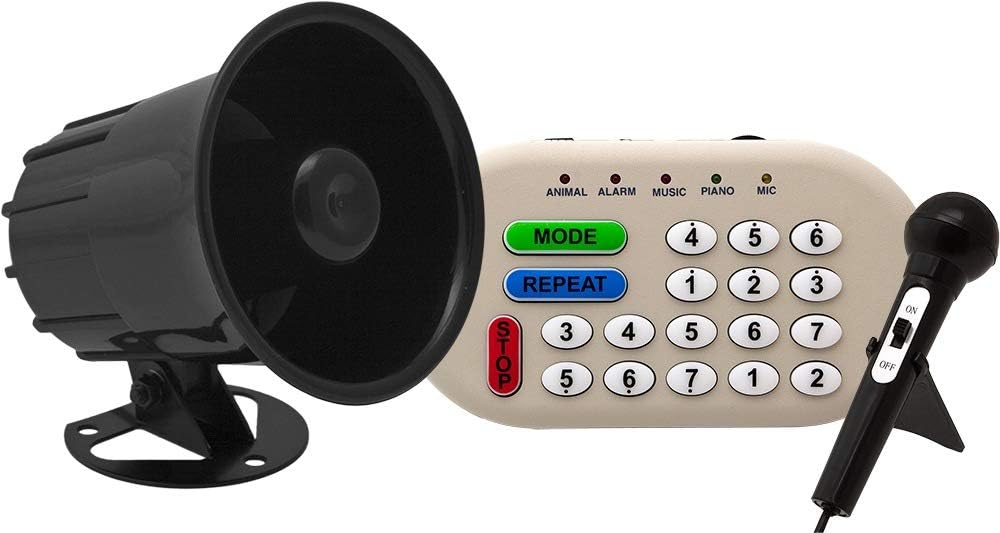 Vixen Horns Musical Car Horn with 46 Sounds (Siren, Alarm, Funny Tunes, Animal) Electronic Horn with PA System for Truck 12V VXS6200