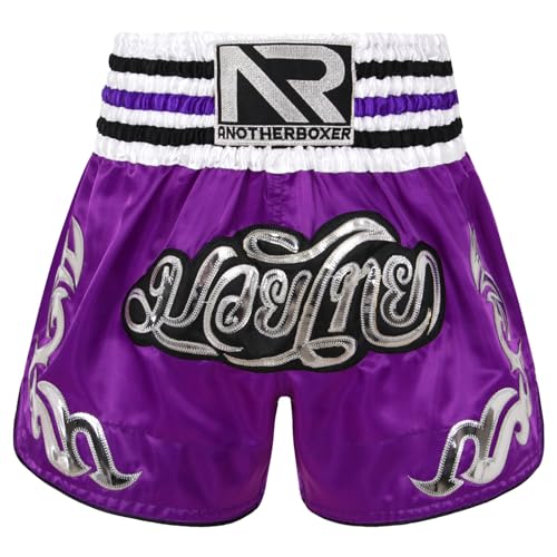 Produktfoto von Kaerm Box-Shorts für Herren Training Muay Thai Kurze Kampfshorts für Männer Kampfsport MMA Shorts für Training und&hellip;