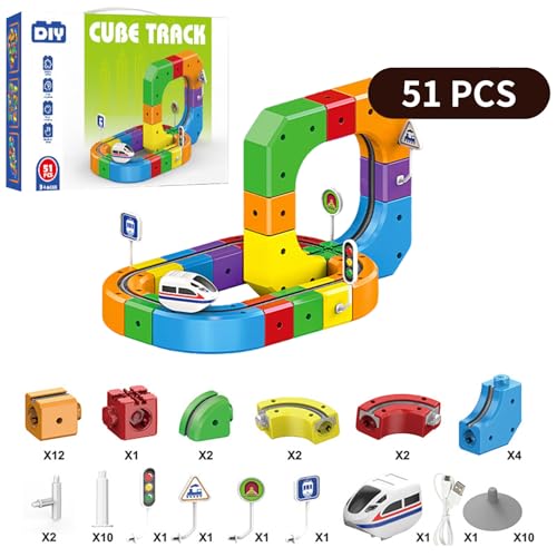Blocs train magnétique enfant pour s'amuser en famille le week-end