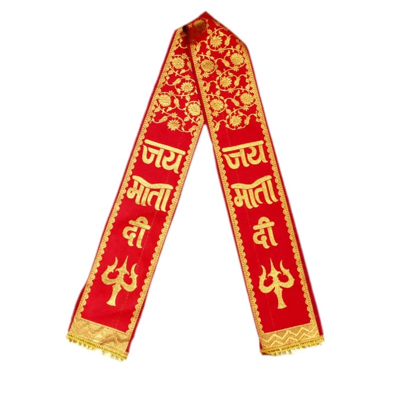 mangalsetu Jay Mata Di Embroidered Devotional Patka-picture-22
