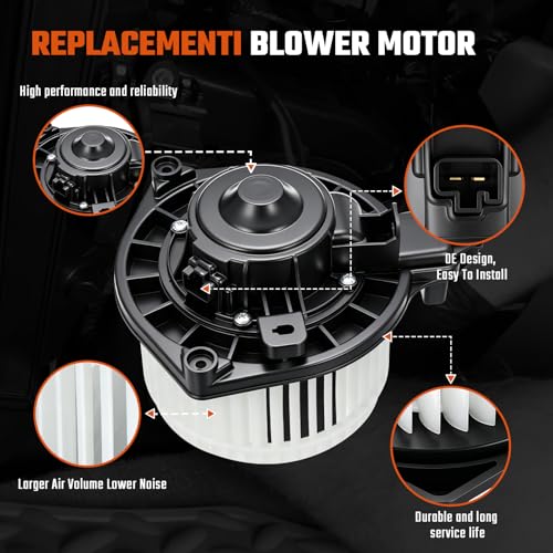 Image of Front Blower Motor 700188 Compatible with Toyota Tacoma 2005-2015 Blower Motor Fan Replace for 75846, PM9297, 87103-04040, 87103-04043, 87103-04044