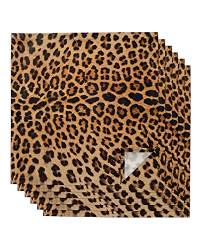 Servilletas de Tela Leopardo 20x20 Pulgadas Pack 6 miniatura 1