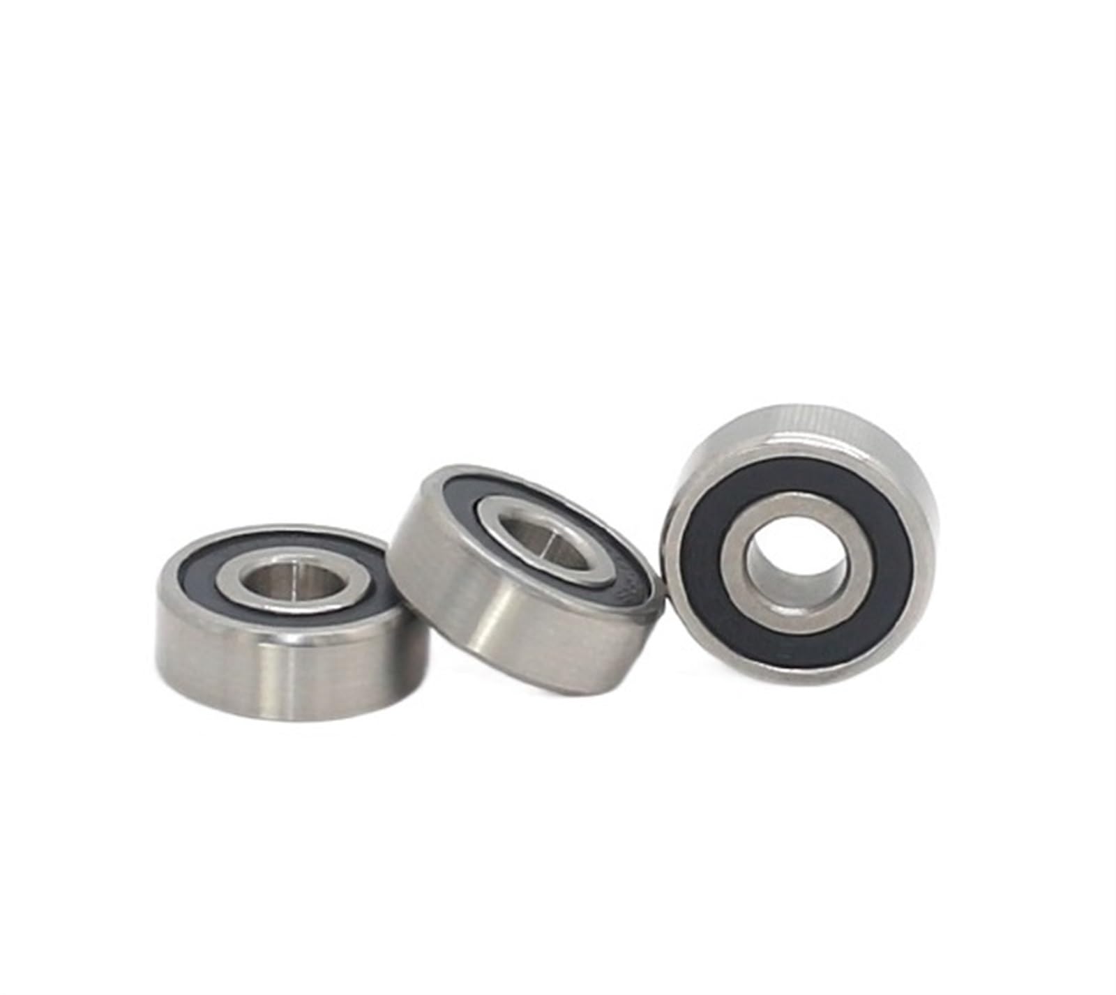 HYUJNAFZR Bimetal Seal Shield Micro deep Groove Bearing 10pcs 688-2RS Miniature Shielded Steel Radial Deep Groove Ball Bearing(688-2RS)