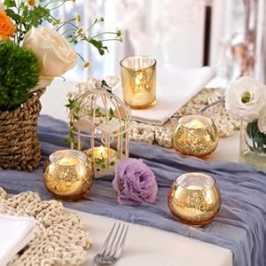 Volensroundgoldvotivecandleholdersmercuryglasscandleholdersetof12 Urban Country Home Decor Volens round gold votive candle holders mercury glass candle holder set of 12 urban country home decor