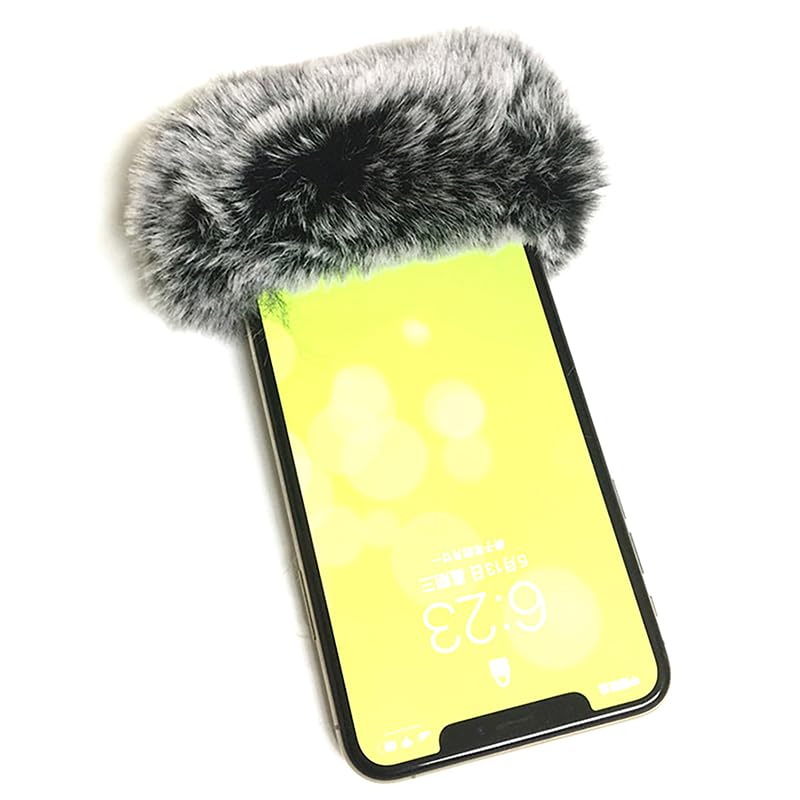 Furry Microphone Wind Shield Cover Windscreen Muff for Phone & Most Lavalier Microphones
