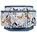 SINGER 360 Degree Rotating Organizer for Tabletop, Counter, Storage, Sewing Supplies, Art Supplies with Compartments, Butterfly Floral Print