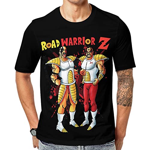 [ZHUOTO] メンズ Tシャツ 半袖 ザ・ロード・ウォリアーズカットソー トップス 大きいサイズ インナーシャツ ラウンドネック 丸首 軽い カジュアル 部屋着 柔軟 良質 春秋 細身 スポーティー 2XLのサムネイル