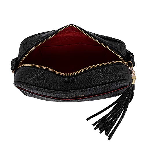Bolsa Lateral Feminina Transversal Pequena Preta Selten