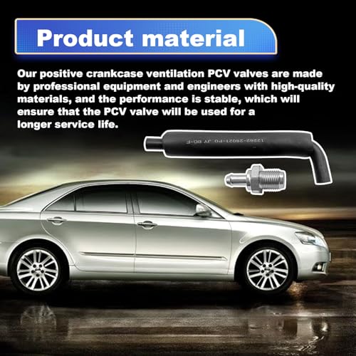Toyota PCV Valve and Hose Kit - Compatible with Camry, Highlander, Scion xb, Rav4, Solara, Corolla, Matrix; Lexus HS250h PCV Hose - Thumbnail 5