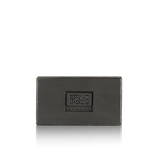 Erno Laszlo Sea Mud - Barra de limpieza profunda, color negro, tamaño de viaje, barra de limpieza facial de carbón purifica, desobstruye los poros,