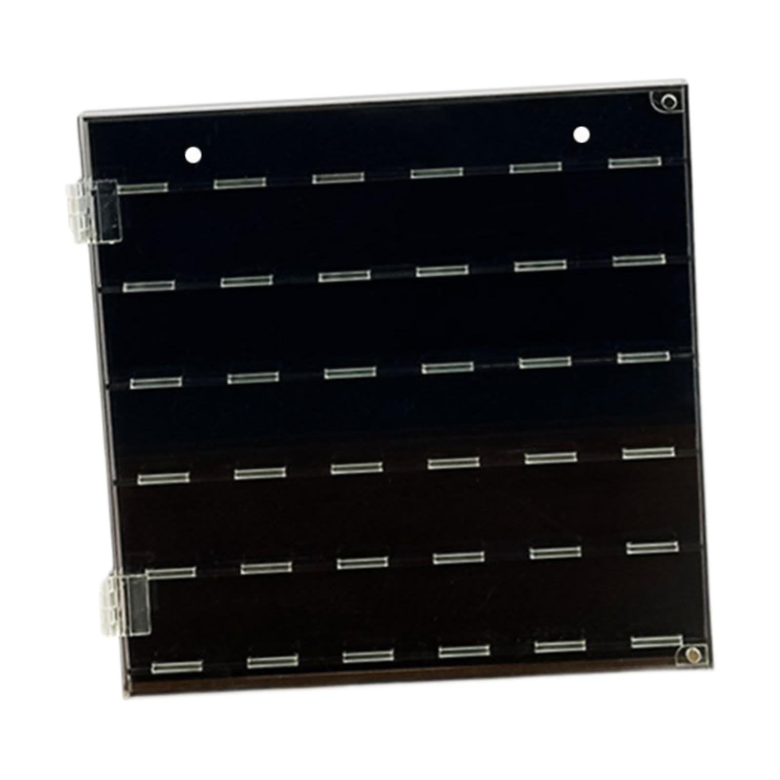 Caja Acrílica para Púas de Guitarra con Diseño Funcional Organizador Decorativo Transparente Soporte de Almacenamiento para Colecciones Adecua, 24.5 X 24.5 X 2.2 Cm