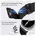 3 Pack Magnetic Braided Band for Samsung Galaxy Watch 8 40mm 44mm, Galaxy Watch8 Classic 46mm, One Click No Gap Elastic Stretchy Nylon Fabric Sport Strap for Women Men