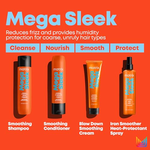 Matrix HS-01498 Mega Sleek Conditioner | Smoothing, Anti-Frizz, Detangling | For Dry, Damaged & Frizzy Hair thumb #4
