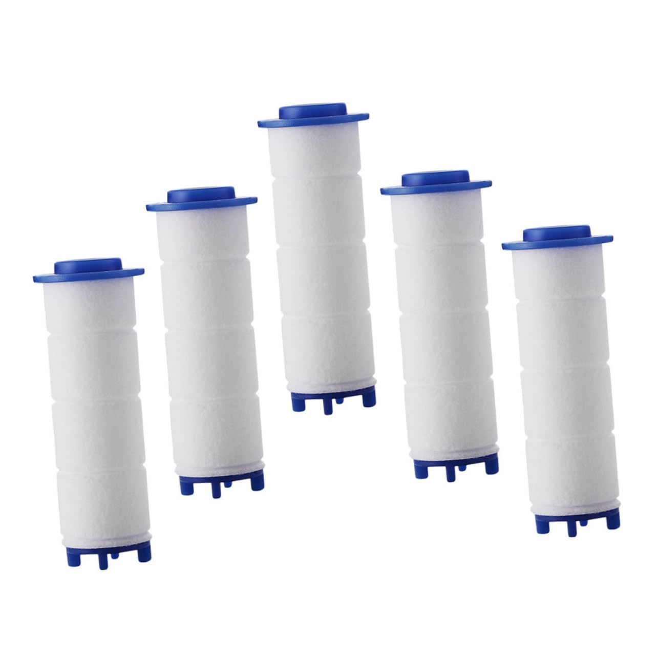 Paquete de 5 filtros de agua para cabezal de ducha, purifica el agua, elimina las impurezas, mejora la claridad, compatible con cabezales de ducha estándar para una experiencia de baño más saludable y