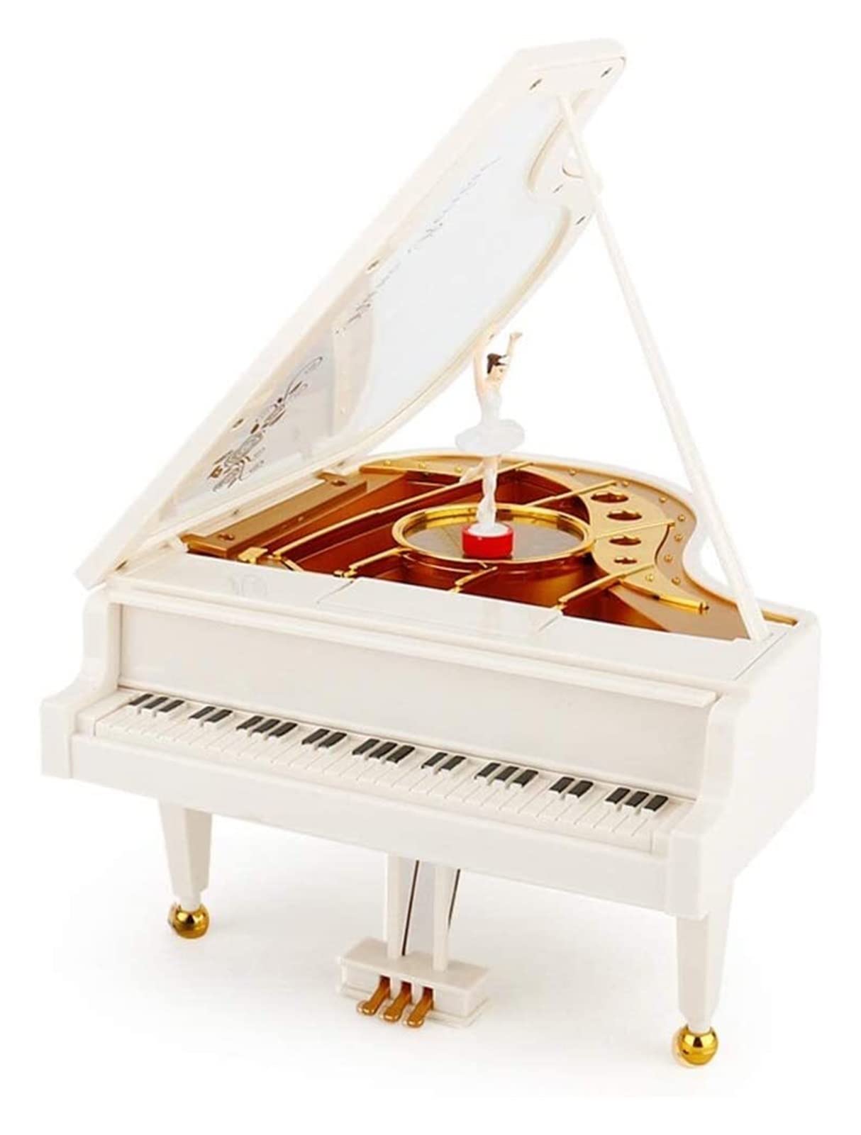 FBITE FXJ Ornaments Dancing Piano Music Box Music Box Send Girlfriend Child Birthday Gift Girl Romantic Gift Decoration