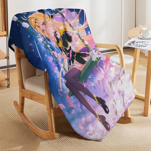 名探偵プリキュア! 毛布 ハーフサイズ 100×125cm フランネルブランケット 高精細プリント 軽量タイプ 抗菌防ダニ 静電気防止 洗濯可能 オールシーズン使用 柔らかさ 子供 大人兼用 [3]