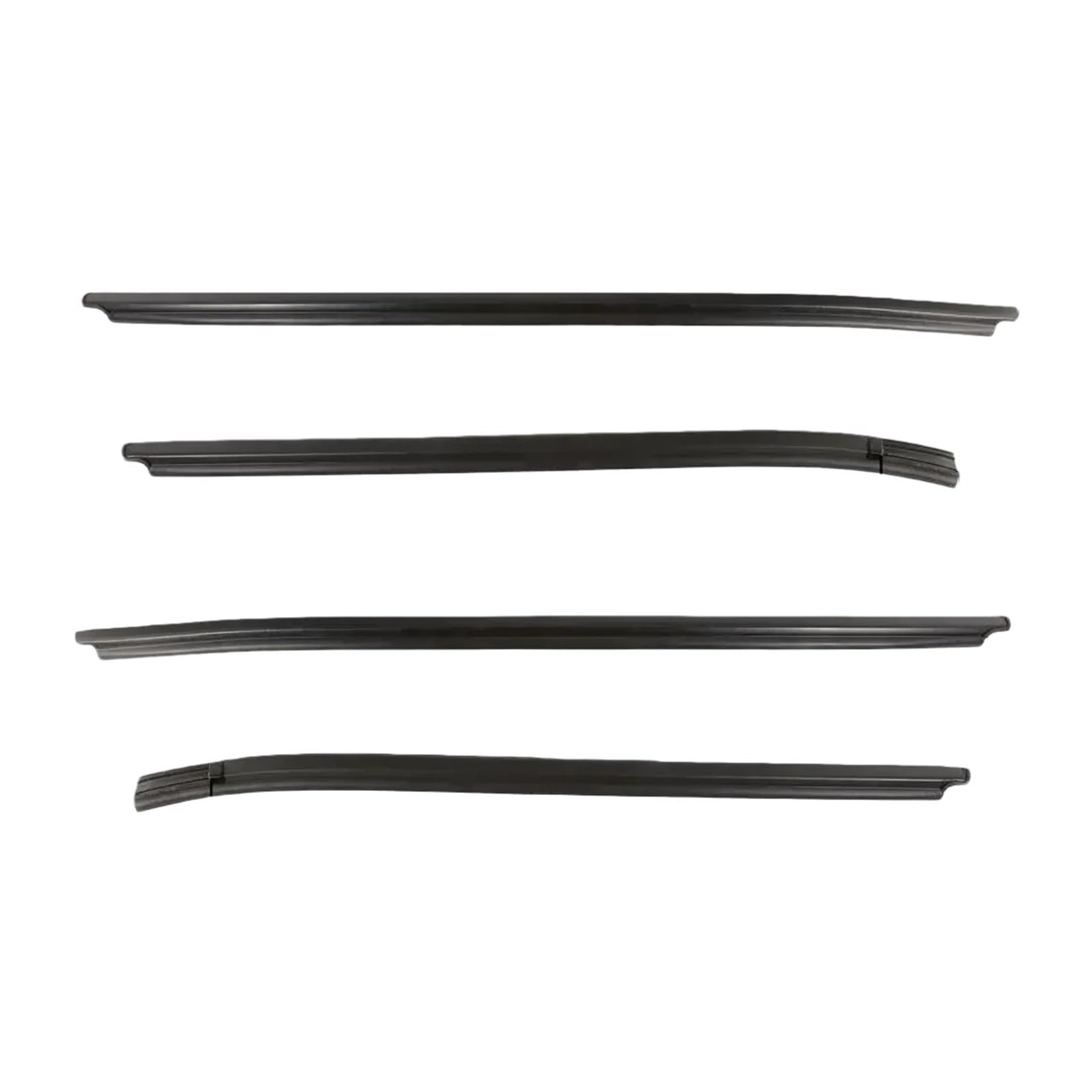 Watjcse One Color 4Pcs Weatherstrip Window Glass Seal Belt Moulding Trim Rubber Sealing Strips Compatible With Toyota Hilux Sr5 Vigo Mk6 Pickup 4Doors 2005-2015