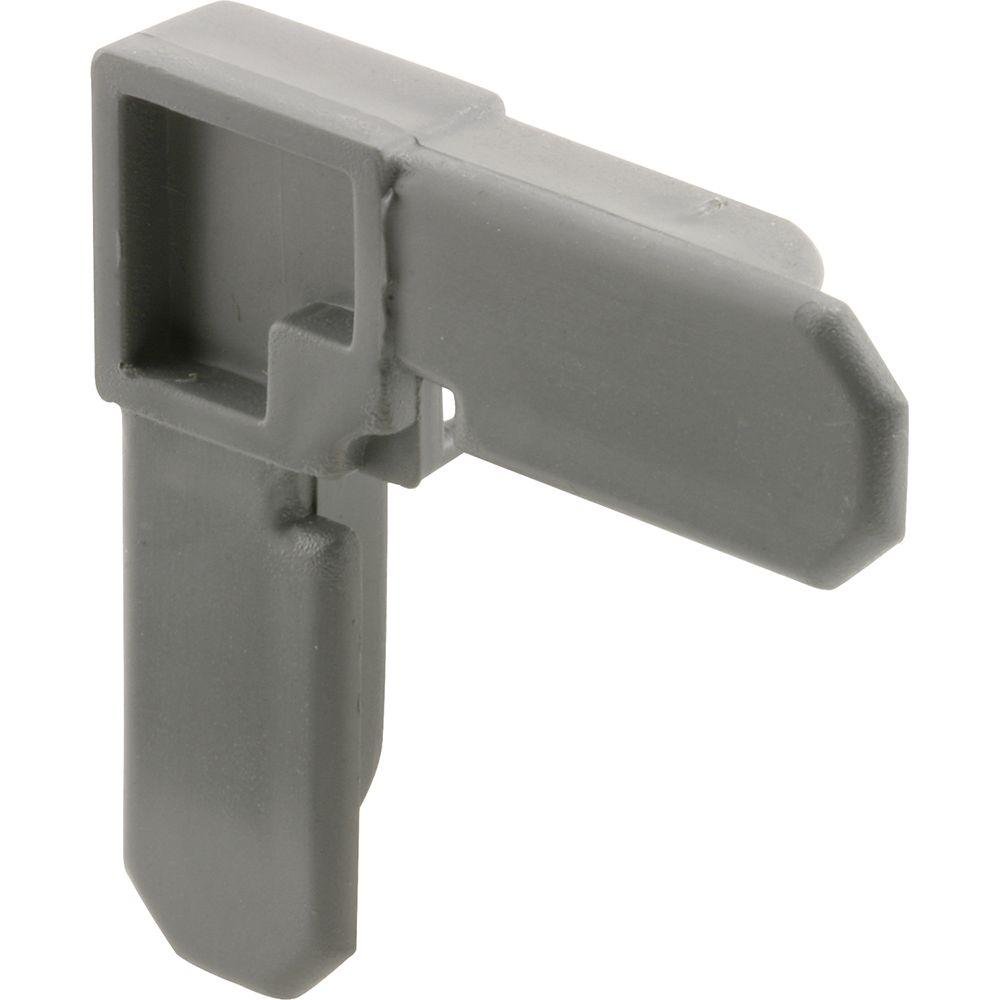 Cadre d'angle en plastique gris 3/4 x 3/8 pouce Prime-line en boîte de 100
