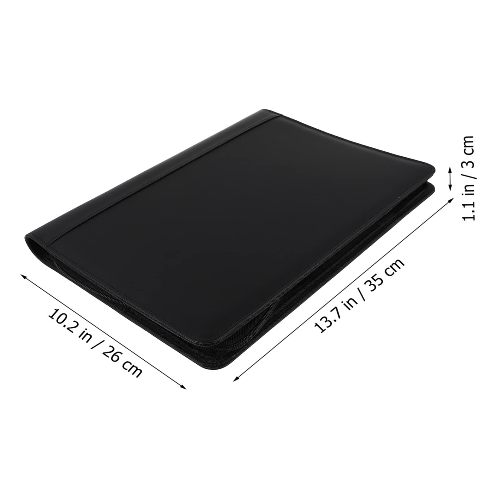 jojofuny 1Pc Multi Document Folder High End PU Business File Holder for Office Fashion Paper Organizer Elegant Design for Easy