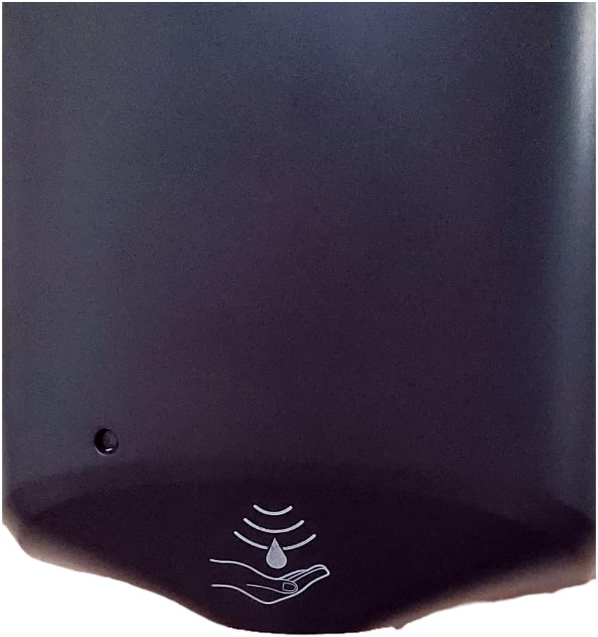 Side view of the dispenser showing the transparent window for checking liquid levels.