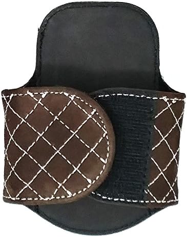 StethoClip - Premium Leather Universal Stethoscope Holder with Unique Rotating Clip. Compatible with 3M Littmann, ADC, MDF, etc. (Brown)