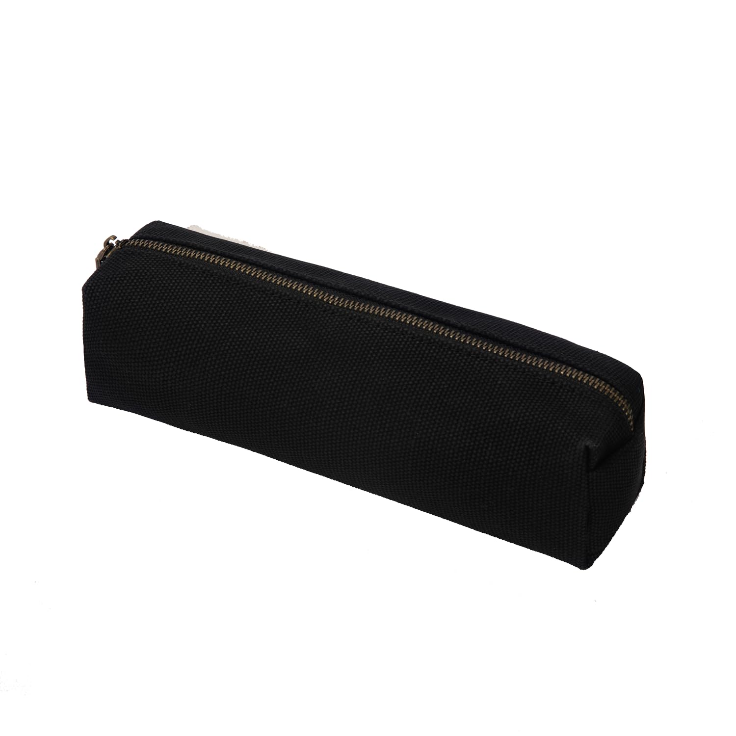 YONBEN Canvas Pencil case cartuchera para poner boligrafo Stationery Bag Pencil case Storage Cosmetic Bag (Black, S) — image 1
