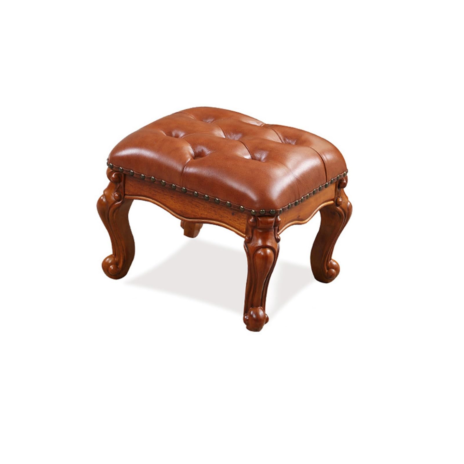 Repose-Pieds Rectangulaire en Cuir pour Soulager vos Jambes