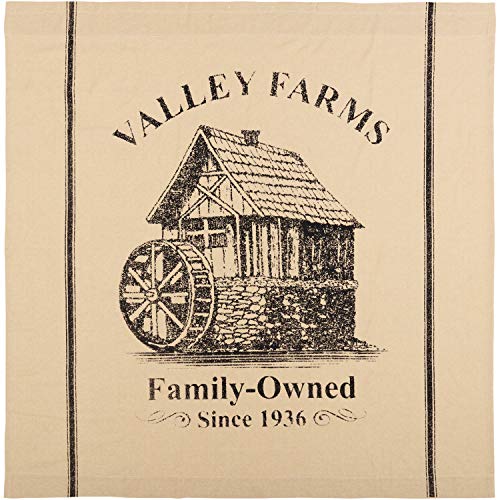 VHC-Brands-Valley-Farms-Farmhouse-Mill-Shower-Curtain-72×72 VHC Brands Valley Farms Farmhouse Mill Shower Curtain 72×72