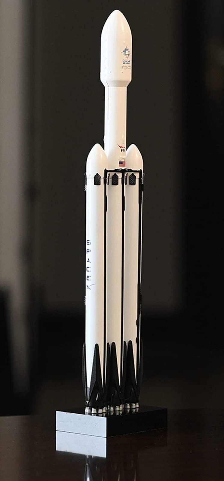 Modèle de Fusée Heavy Falcon 1:233, Modèle Aérospatial FH en Résine Simulée Et Décorations de Bureau, Un Excellent Cadeau Les Passionnés d'aérospatiale