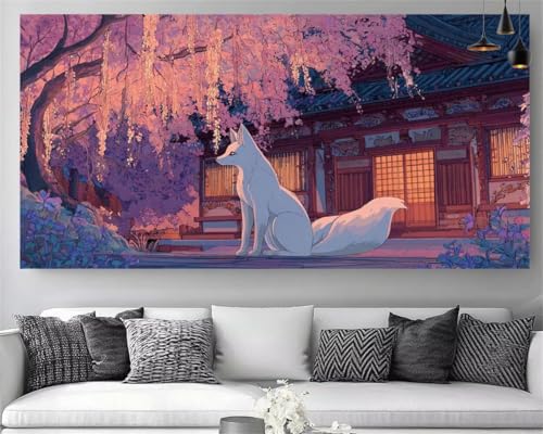 Diamond Painting Animaux 80x240cm Broderie Diamant Grand Format DIY Canvas 5D Strass Z-P5