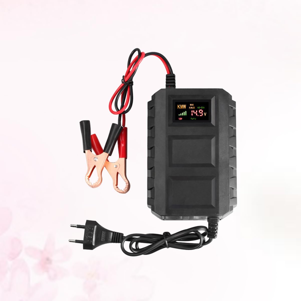 UKCOCO 20a Chargeur De Batterie Pour Moto Et Automobile Chargeur De Batterie Au Plomb-acide Avec Prise Européenne