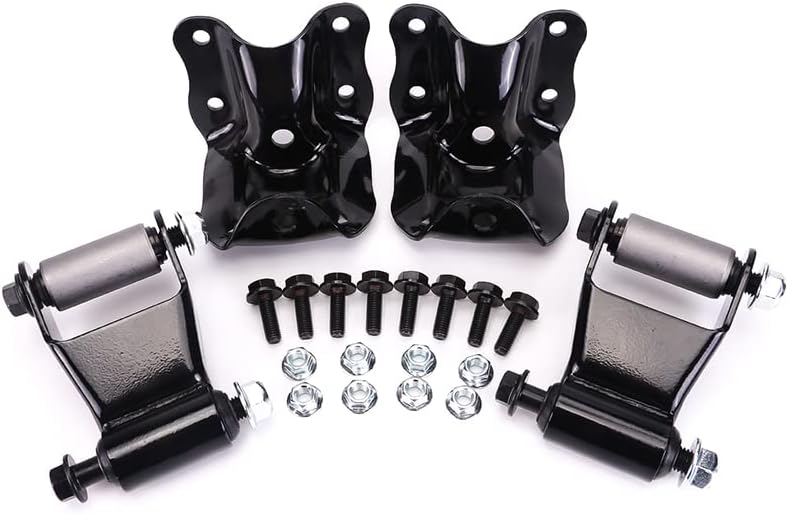 E0TZ-5776-A E0TZ5776A Rear Leaf Spring Shackle Bracket Pair & Repair Kit for Bronco Pickup F150 4WD