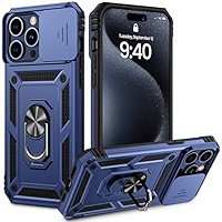 Camera Slide Cover Protective Case Hitaoyou Compatible With IPhone 11 Pro Max Case, IPhone 11 Pro Max Case With Camera Cover & Kickstand Military Grade Shockproof Heavy Duty Protective Magnetic Case For - View #3
