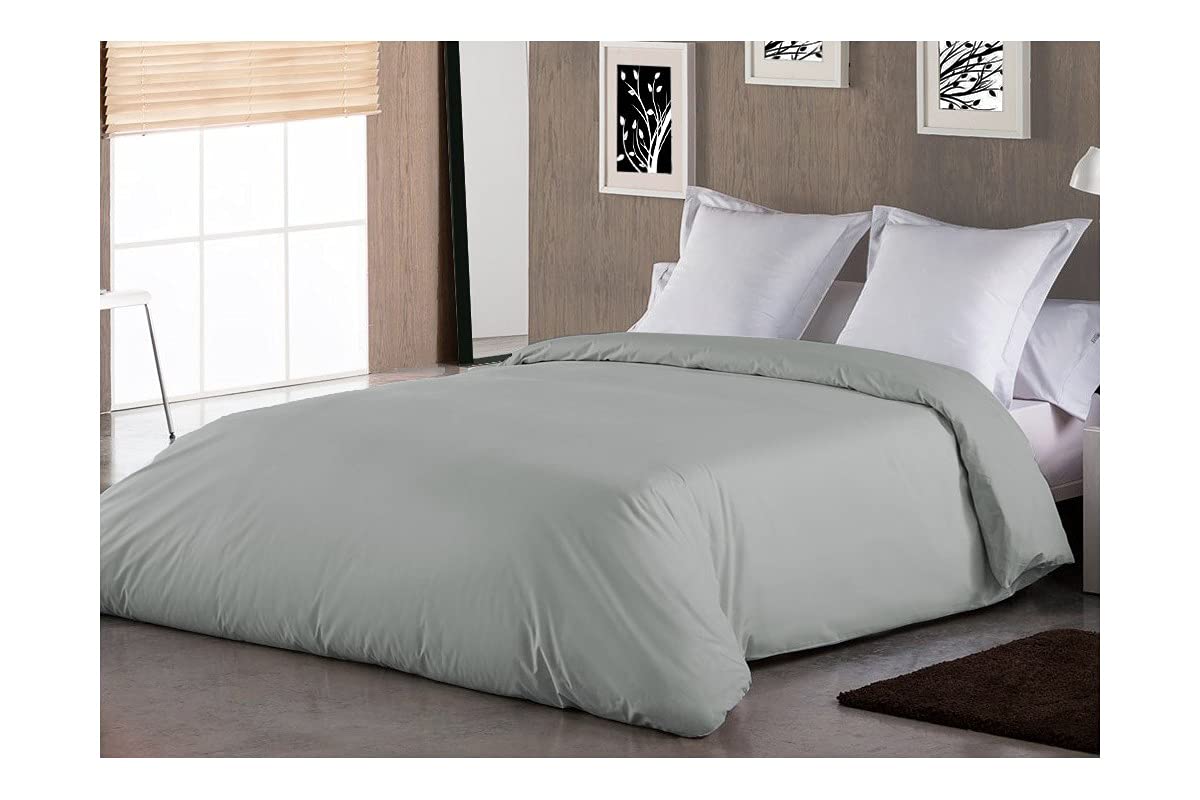 Funda nórdica gris claro de Sabanalia para cama de 120 cm suave y elegante