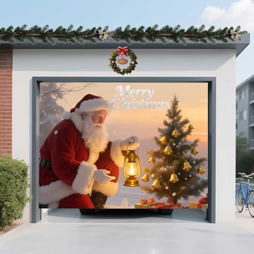 Père Noël Sapin Cadeaux Décoration Grand Format pour Façade Maison - 3