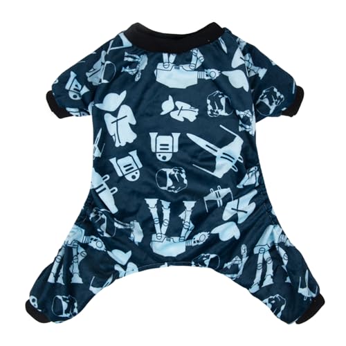 CuteBone Small Dogs Outfit Soft Puppy Onesies Pjs Dog Pajamas Pet Coat Cat Apparel Comfy Doggie Jumpsuit Bodysuit for All Seasons P47XS