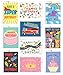 Tiny Expressions - 10 Kids' Birthday Cards with Inside Messages and Envelopes